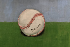Signed Ball. 6x8 in. oil on linen mounted on panel.
