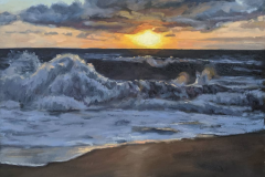 Sunrise at Nauset. 16x20. Oil on canvas